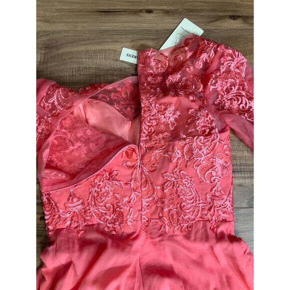 NWT  Chiffon Elbow Sleeve Length Wedding Dress   Size: 6 - Picture 14 of 16